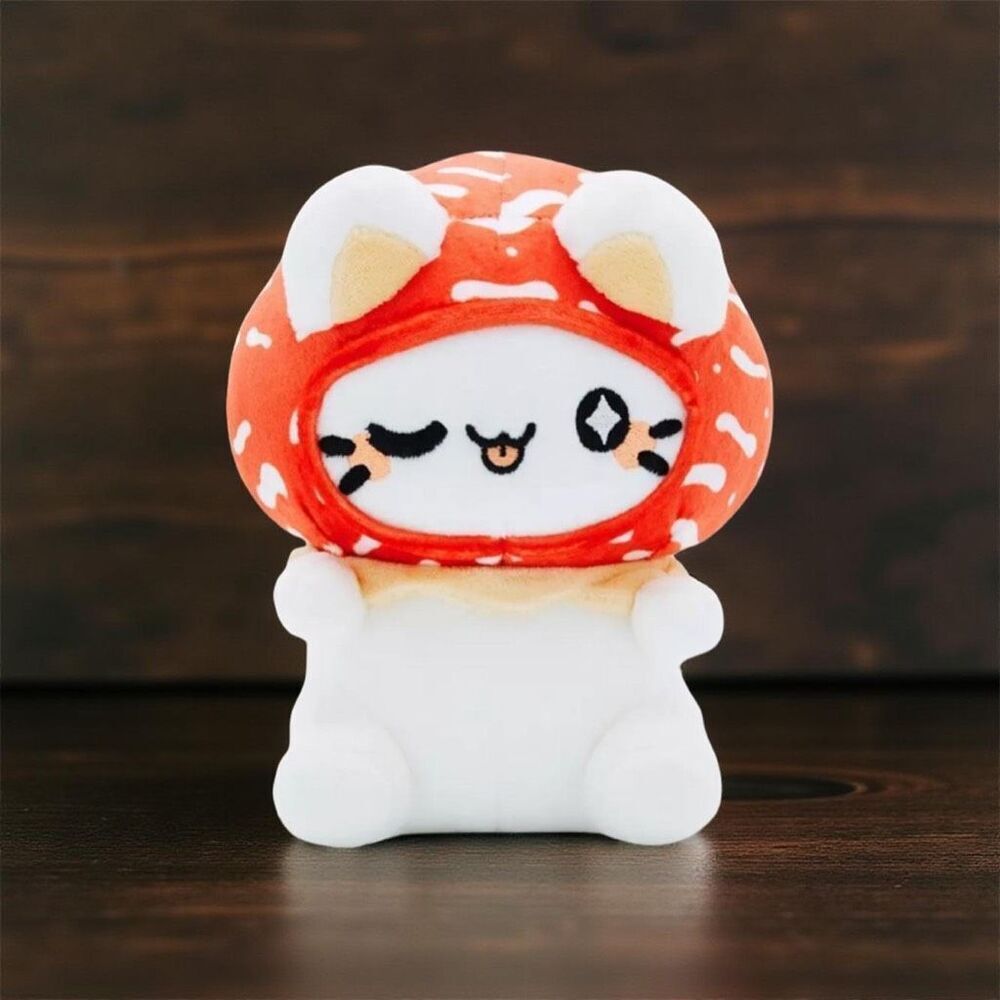 NWT Tasty Peach Mushroom Meowchi Plush  Kitty Shroom Stuffed Animal P37